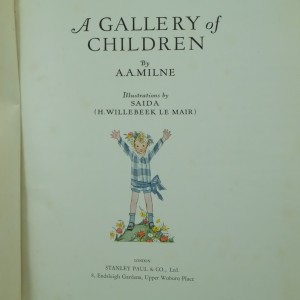 A-Gallery-Of-Children-A.A.Milne-First-Edition