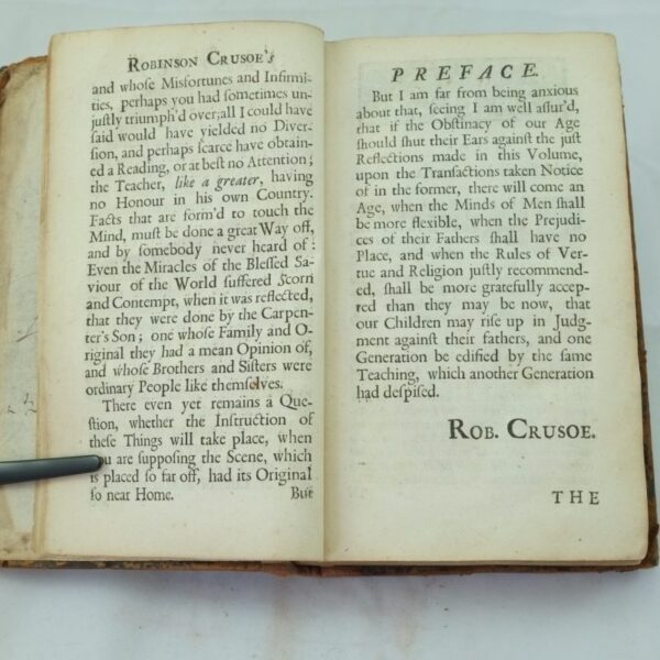 Serious Reflections of Robinson Crusoe by Daniel Defoe 1720