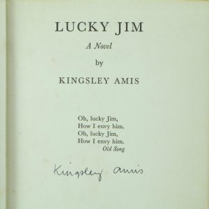 Lucky Jim by Kingsley Amis Signed