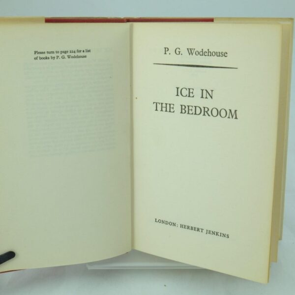 P G Woodhouse Ice in the Bedroom