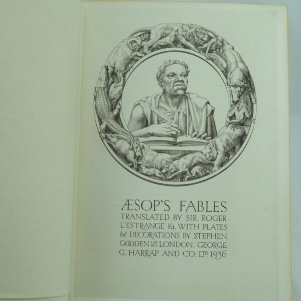 Aesop's Fables by S. Gooden. Trans by R L'Estrange Signed limited ed