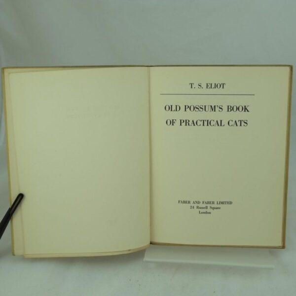 T S Eliot Old Possum's Book of Practical Cats