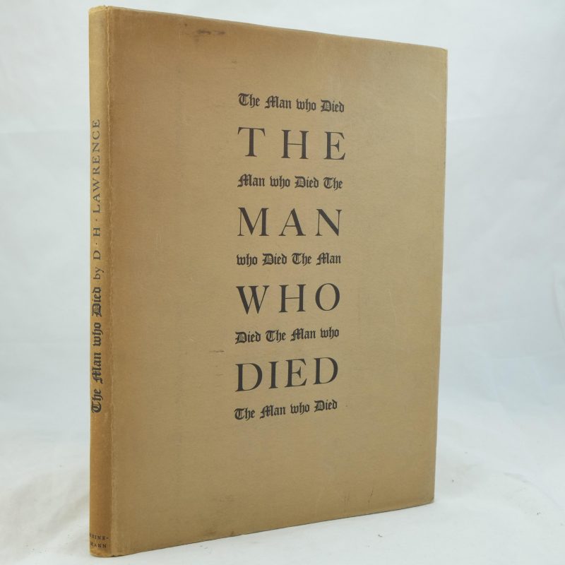 The Man Who Died By D H Lawrence Rare And Antique Books