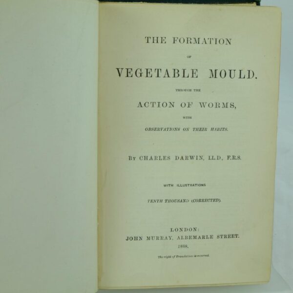 The Formation of Vegetable Mound by Charles Darwin