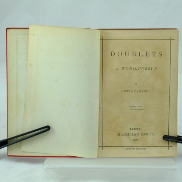 Doublets by Lewis Carroll 1st edition