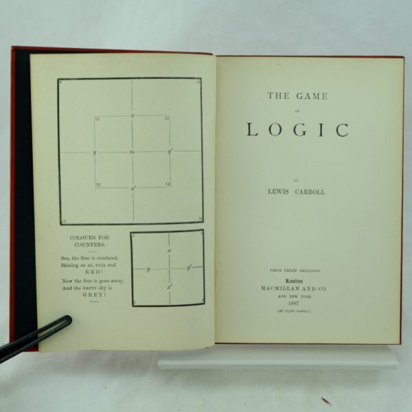 The Game of Logic by Lewis Carroll with card and envelope