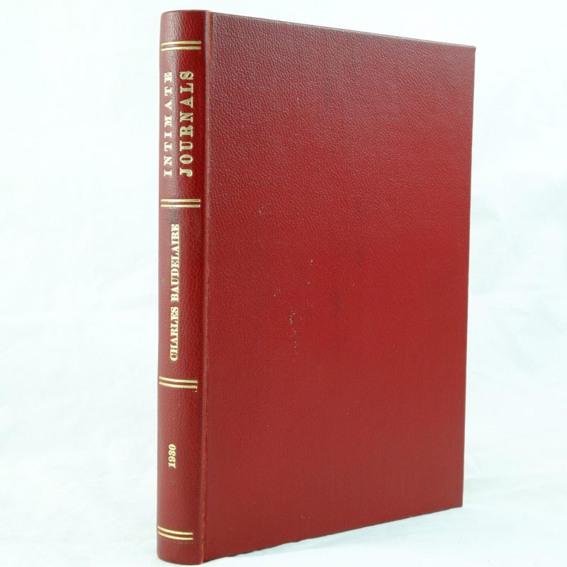 Intimate Journals signed T S Eliot Charles Baudelaire