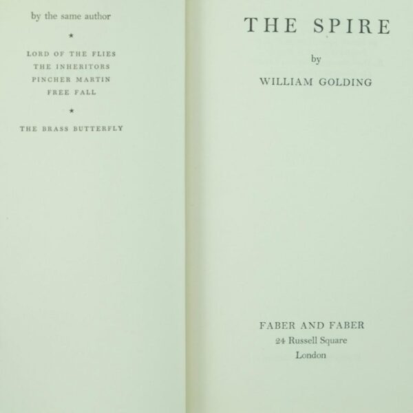 The Spire by William Golding (5) title page