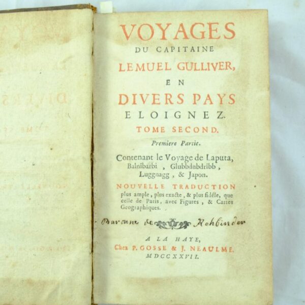 French first edition Gulliver's Travels swift (8) French first edition Gulliver's Travels swift (8)