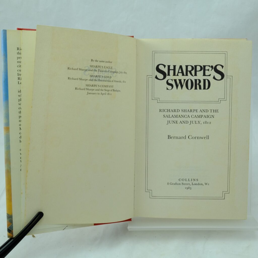 Sharpe's Sword by Bernard Cornwell - Rare and Antique Books