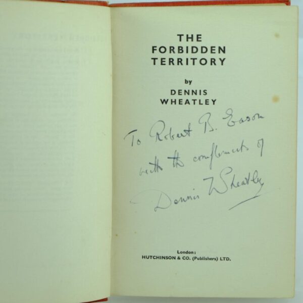 Dennis Wheatley The Forbidden Territory
