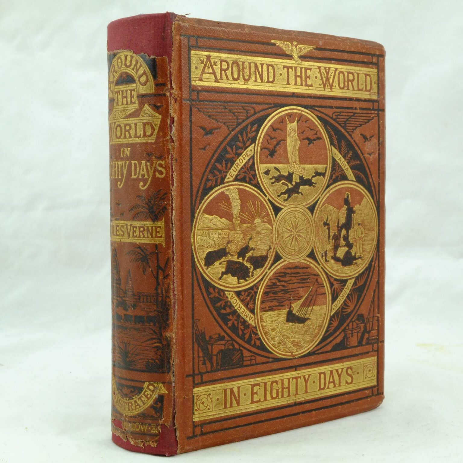 Around the World in Eighty Days by Jules Verne Rare and Antique Books