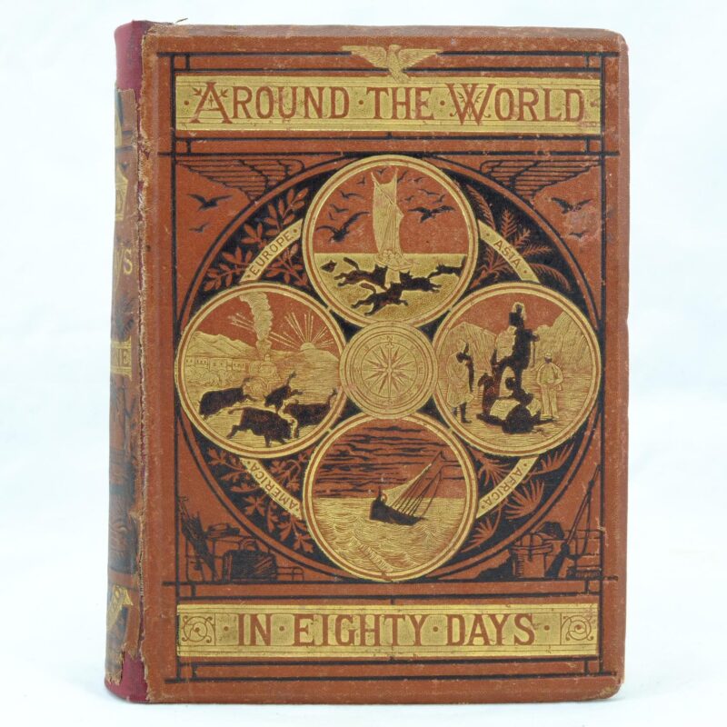 AROUND THE WORLD IN EIGHTY DAYS Jules Verne Faux Leather Flexi Bound NEW