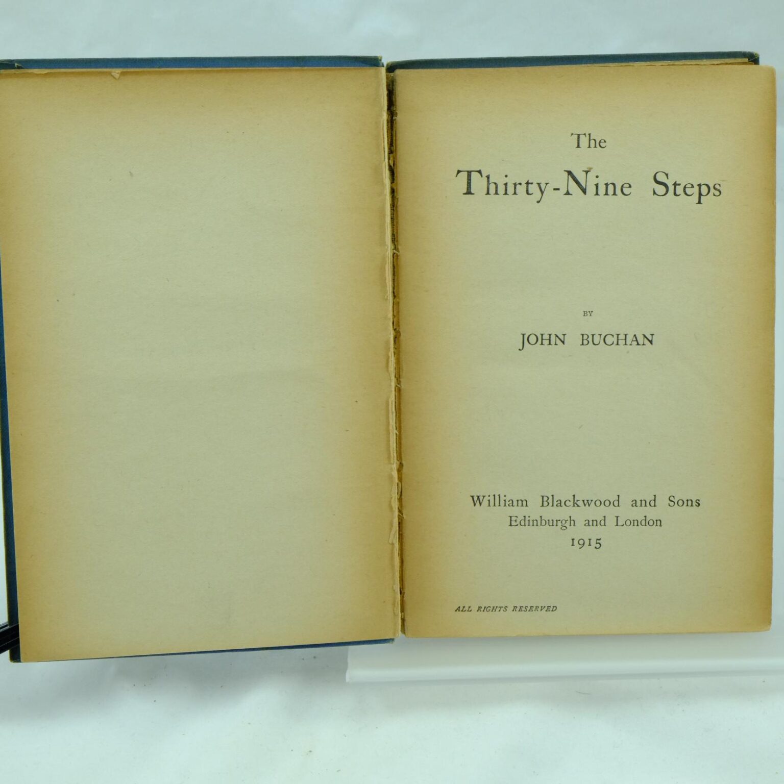 The Thirty Nine Steps by John Buchan - 1919 - Rare and Antique Books