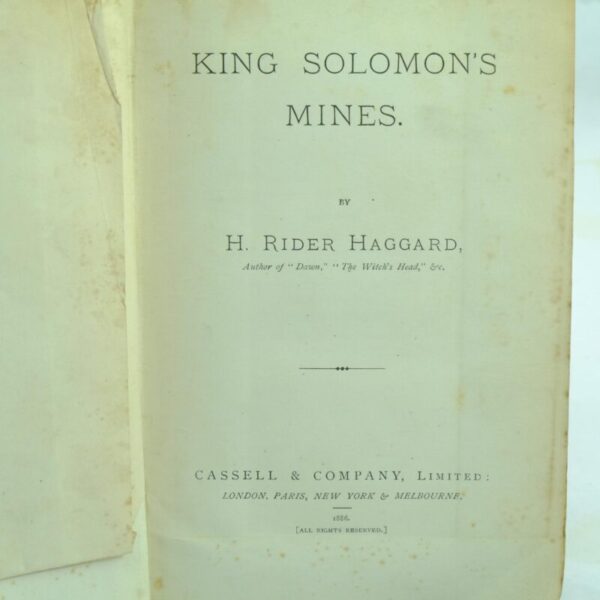 King Solomons Mines by H Roder HaggardKing Solomons Mines by H Rider Haggard