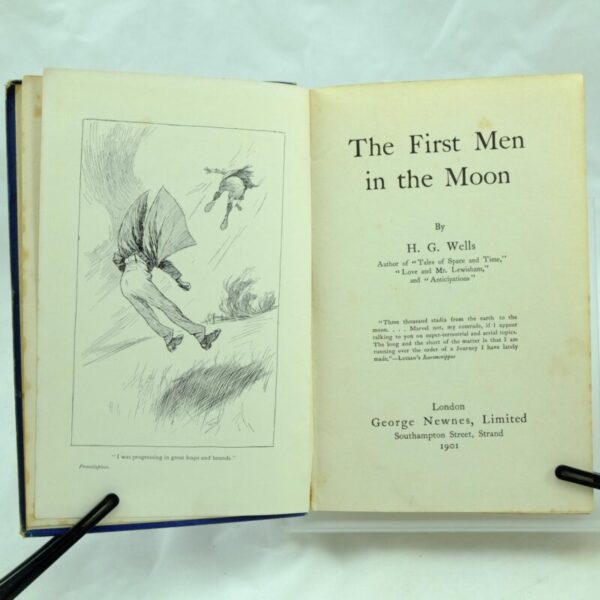 The First Men in the Moon by H G Wells 1st
