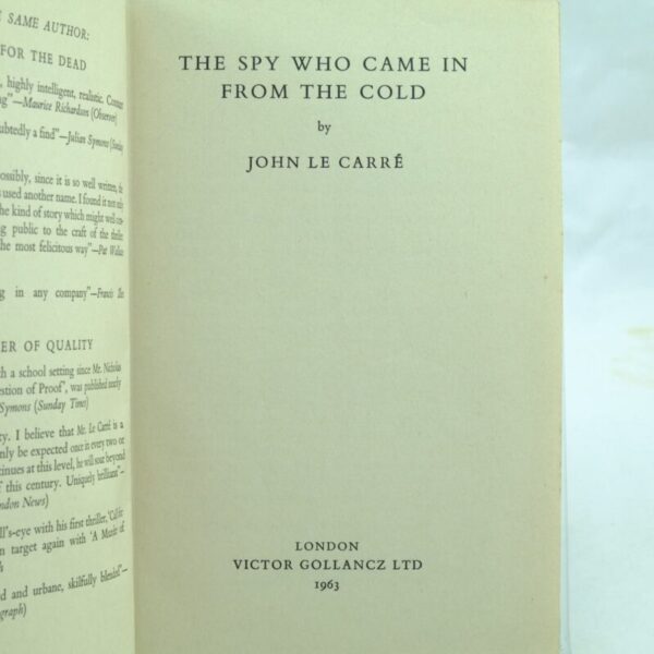 The Spy Who Came in from the Cold by John Le Carre DJ