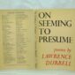 On Seeming to Presume by Lawrence Durrell