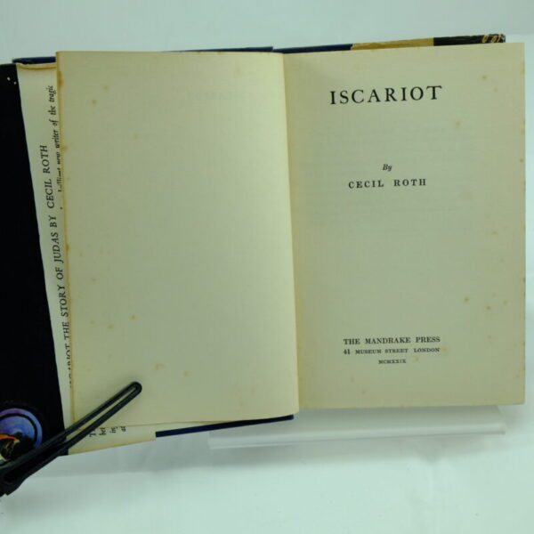 Iscariot by Cecil Roth