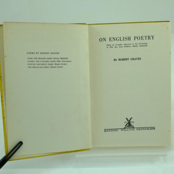 On English Poetry by Robert Graves