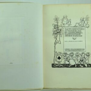 Alice's Adventures in Wonderland illustrated by Arthur Rackham Lewis Carroll
