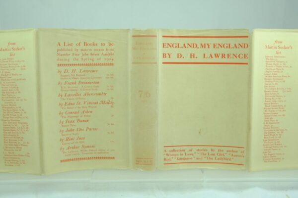England My England by D H Lawrence