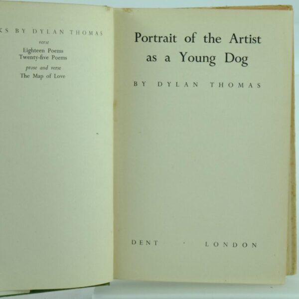 Portrait of Artist as a dog by Dylan Thomas DJ 1st
