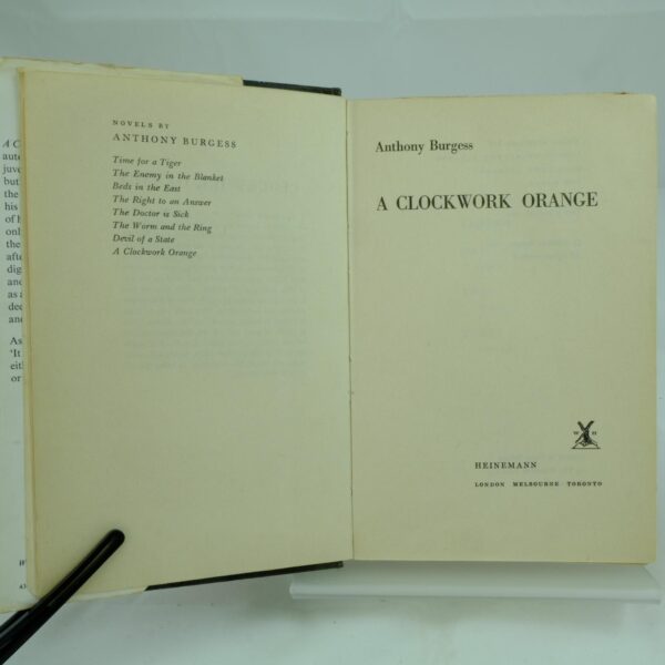 Clockwork Orange Anthony Burgess ex libris 1st