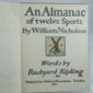An Almanac of Twelve Sports by Rudyard Kipling Nicholson