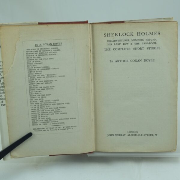 Sherlock Holmes Short and Long Stories with DJ 1st A C Doyle