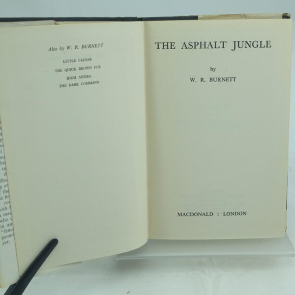 W R Burnett. The Asphalt Jungle