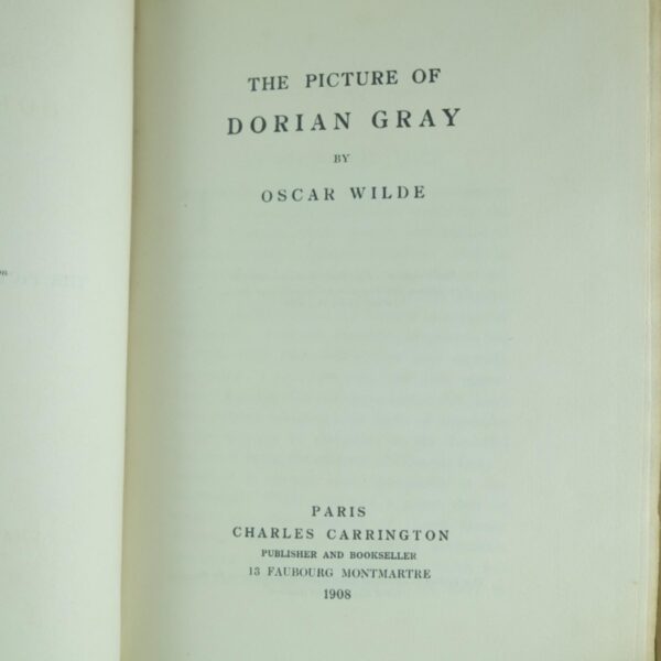 1908 Works Oscar Wilde