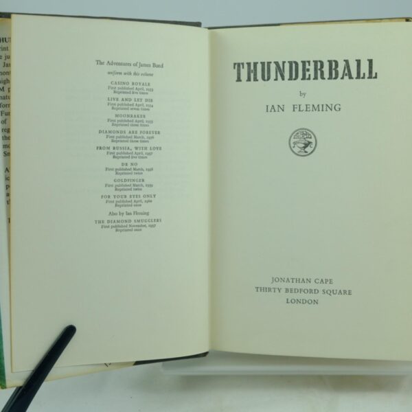 Thunderball Ian Fleming DJ tear