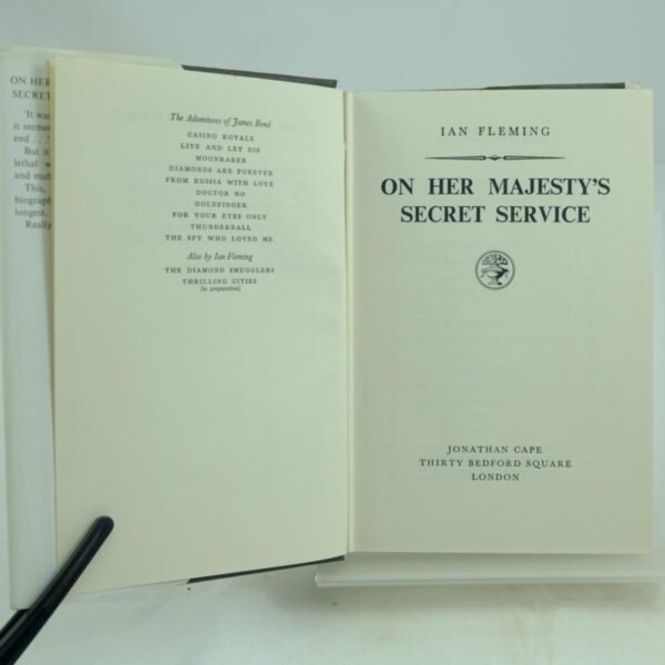 On Her Majestys Secret Service by Ian Fleming DJ