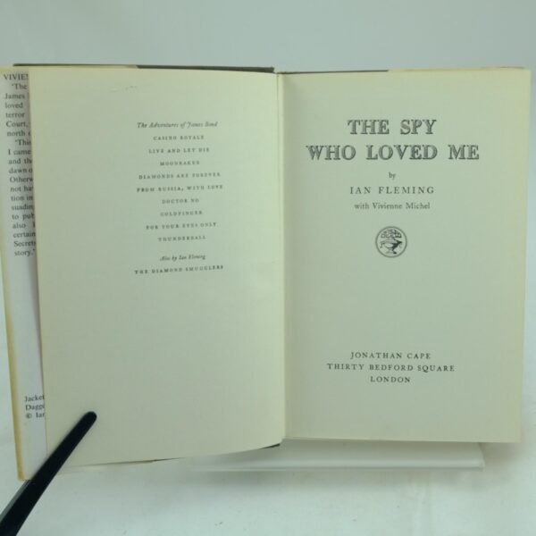 The Spy Who Loved Me by Ian Fleming dj 1st