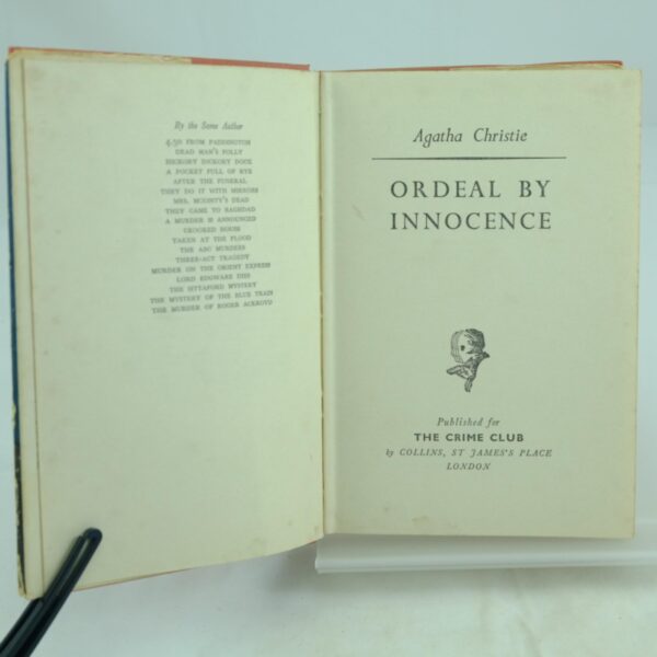 Ordeal by Innocence by Agatha Christie 1st