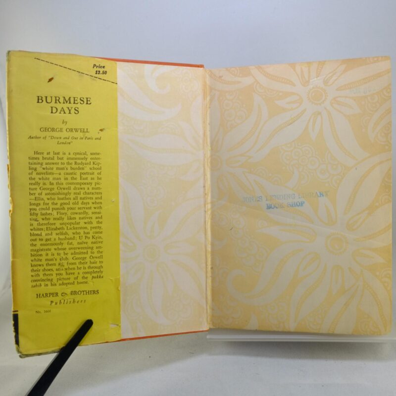 thumbnail image 2 of Burmese Days: A Novel By George Orwell – Trade Paperback Good Condition 0156148501 2 of 6