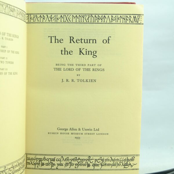 Return of the King Tolkien 1st impression