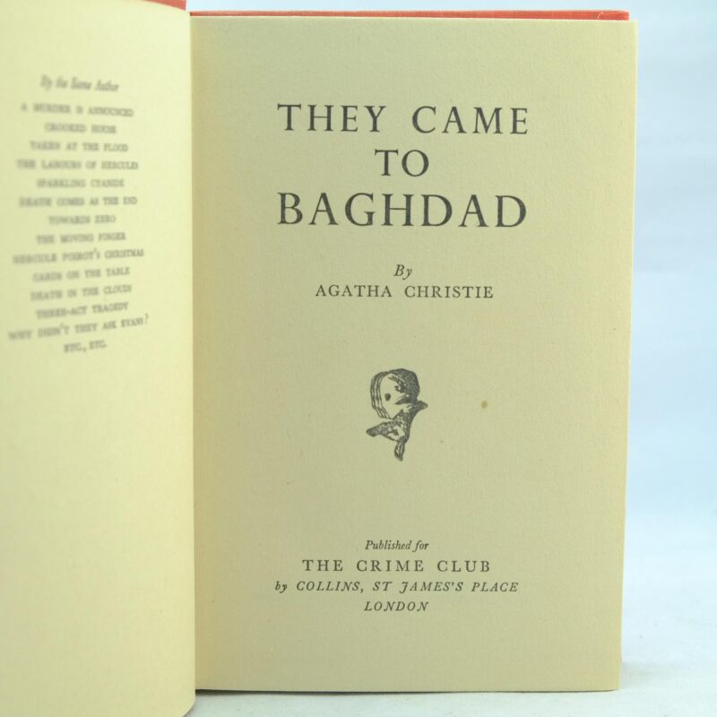 They Came To Baghdad Agatha Christie 1st edition