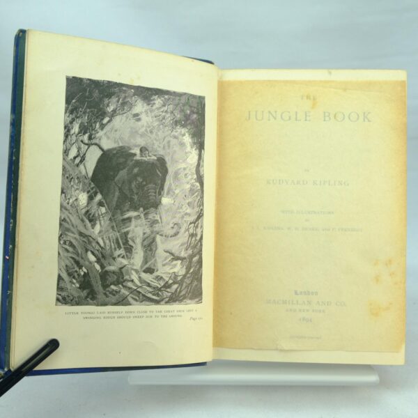 The Jungle Book and Second Jungle Book by Rudyard Kipling 1st editions