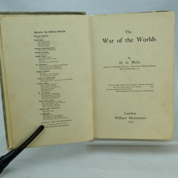 War of the Worlds by H G Wells