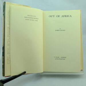 Out of Africa Karen Blixen 1,2nd UK