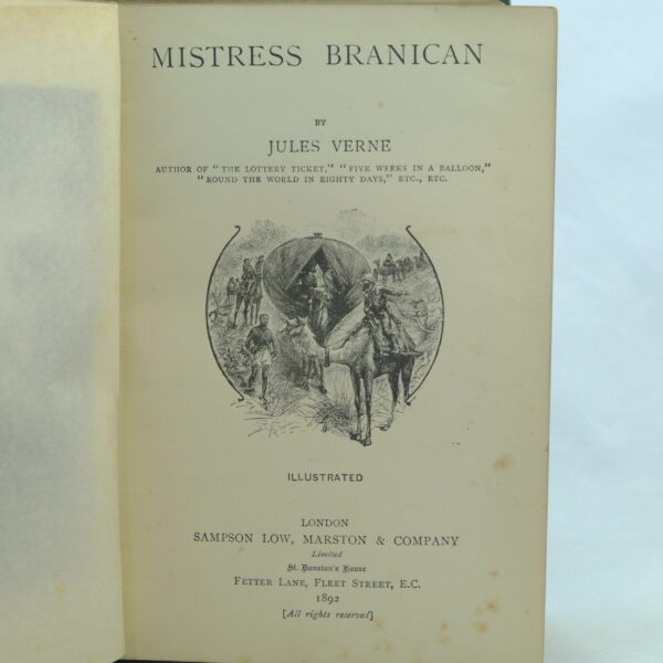 Jules Verne Mistress Branican 1st edition