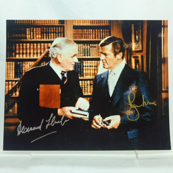 Moonraker signed Roger Moore Desmond Llewelyn