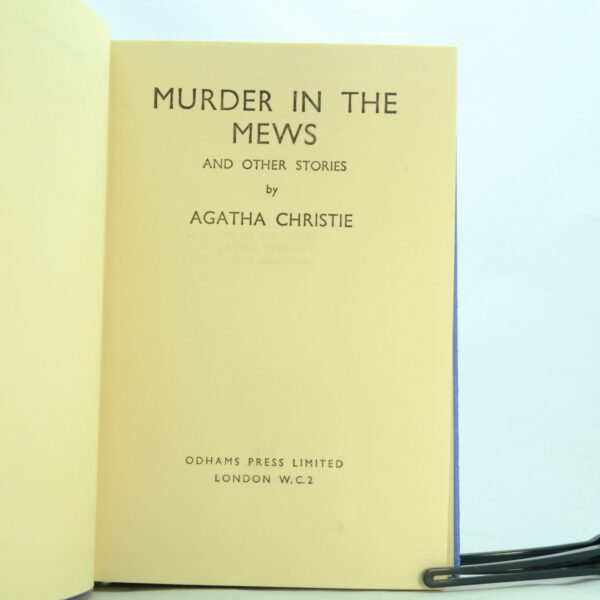 Murder in the Mews by Agatha Christie 1st state