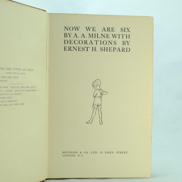 Now We Are Six by A A Milne 1st edition with DJ