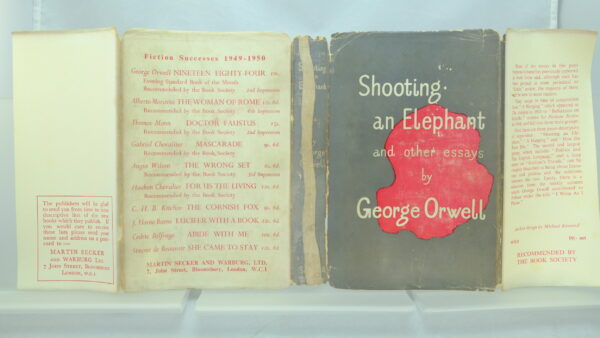 Shooting an Elephant by George Orwell 1st edition