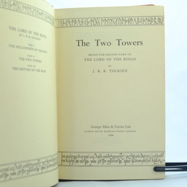 The Two Towers 1st1st Jby J R R Tolkien