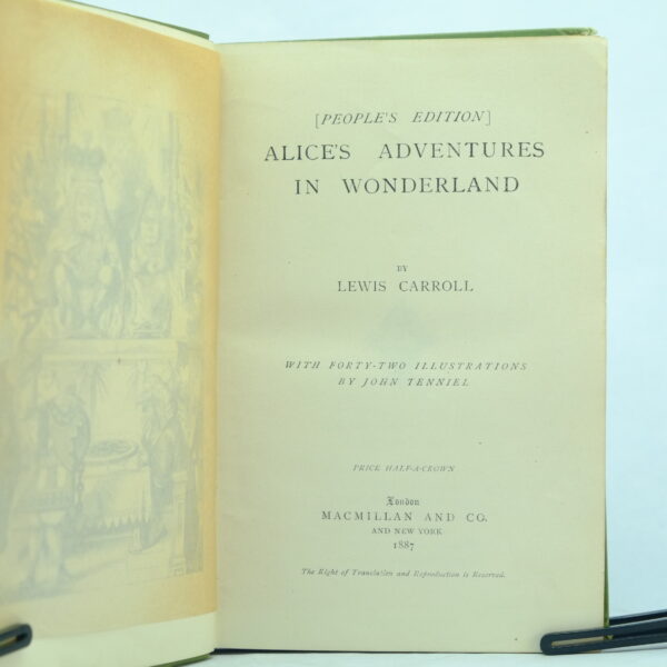 Alice in Wonderland and Through the Looking Glass 1st People's editions by Lewis Carroll