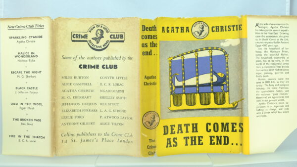 Death Comes as the End 1st edition by Agatha Christie